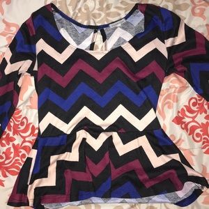 RUFFLED BOTTOM SHIRT